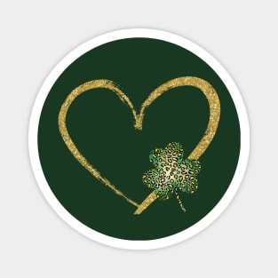 Lucky Heart for St Patrick's Day Magnet